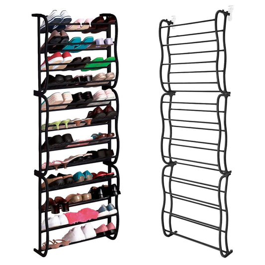 Shoe organizer hung on the door - shoe ladder