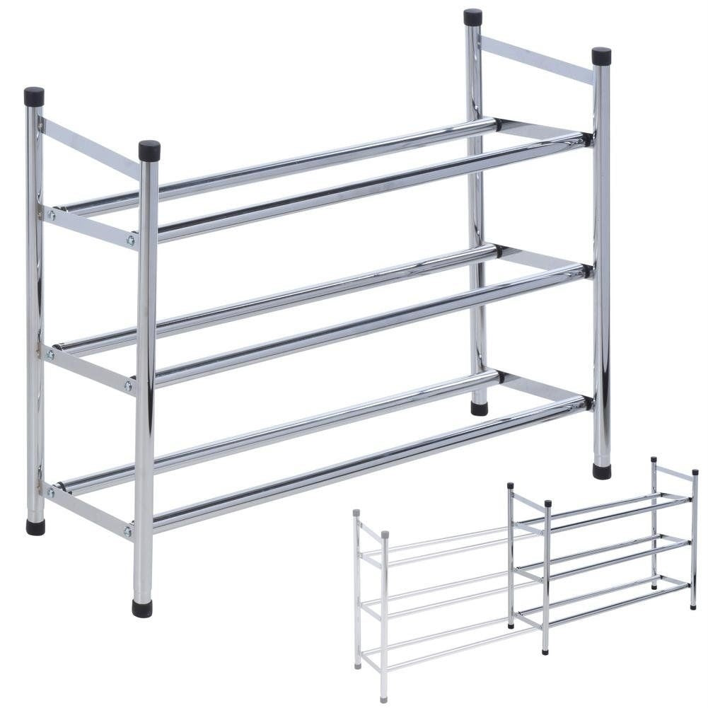 Shoe shelf with 3 levels for easy and practical organization
