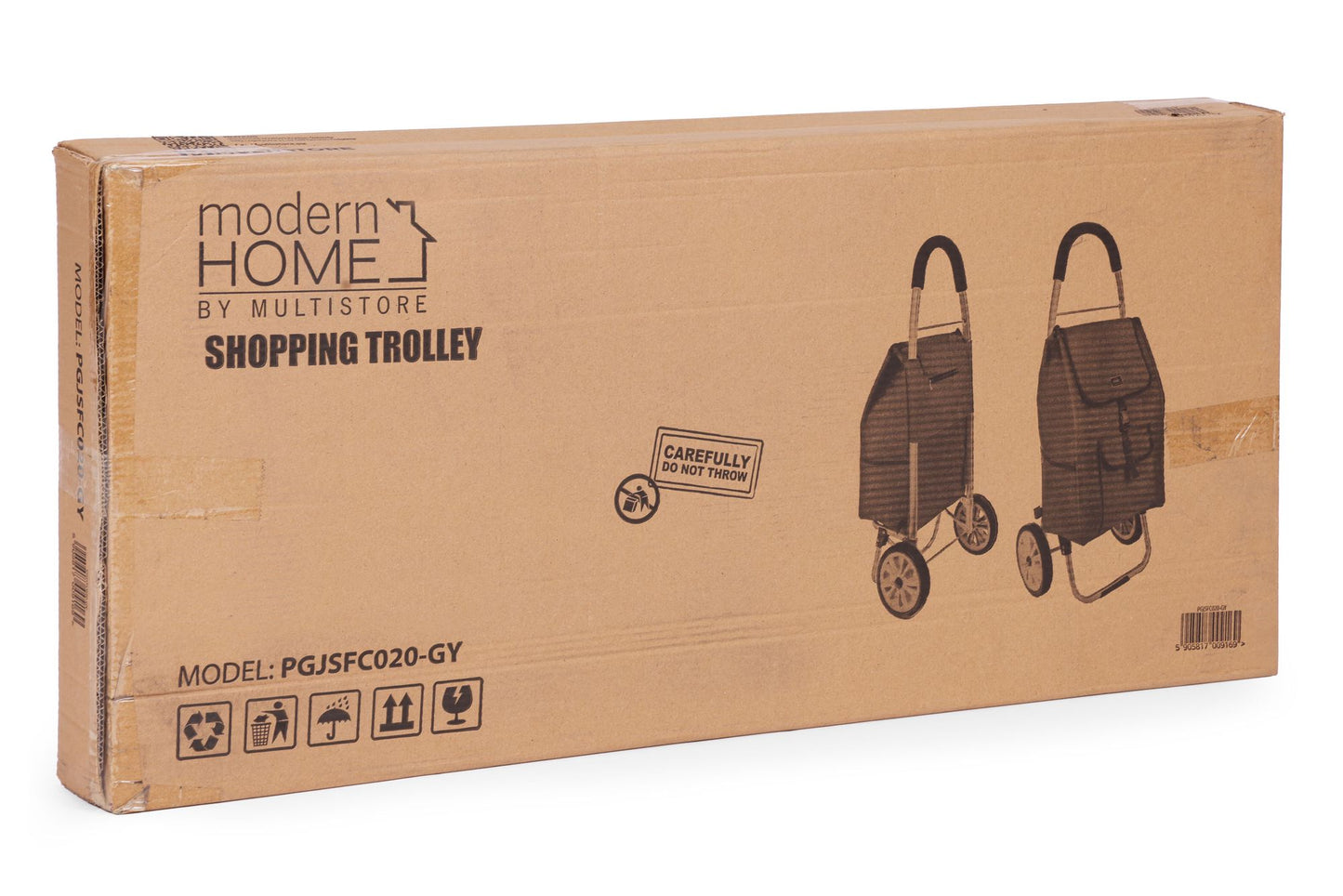 Shopping Trolley 33L, Large Wheels, Extra Pockets