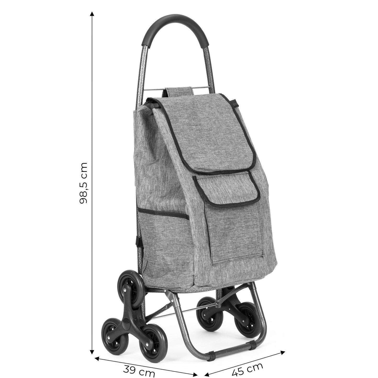 Shopping Trolley 33L, Triple Wheels, Waterproof Bag