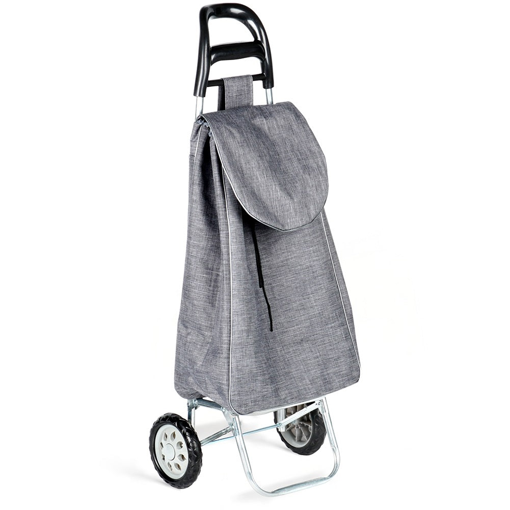 Shopping Trolley with Bag, Gray, 30L Capacity