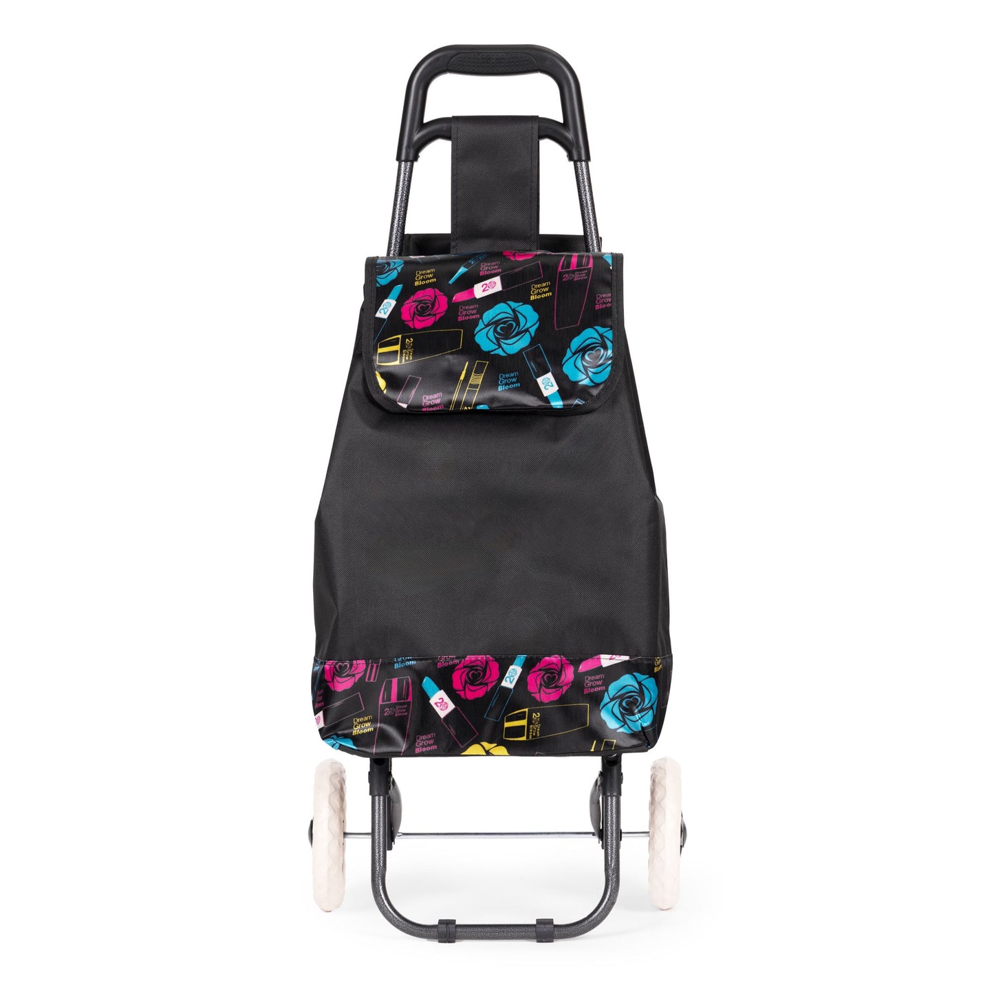 Shopping Trolley with Seat, 30L, Large Wheels, Foldable