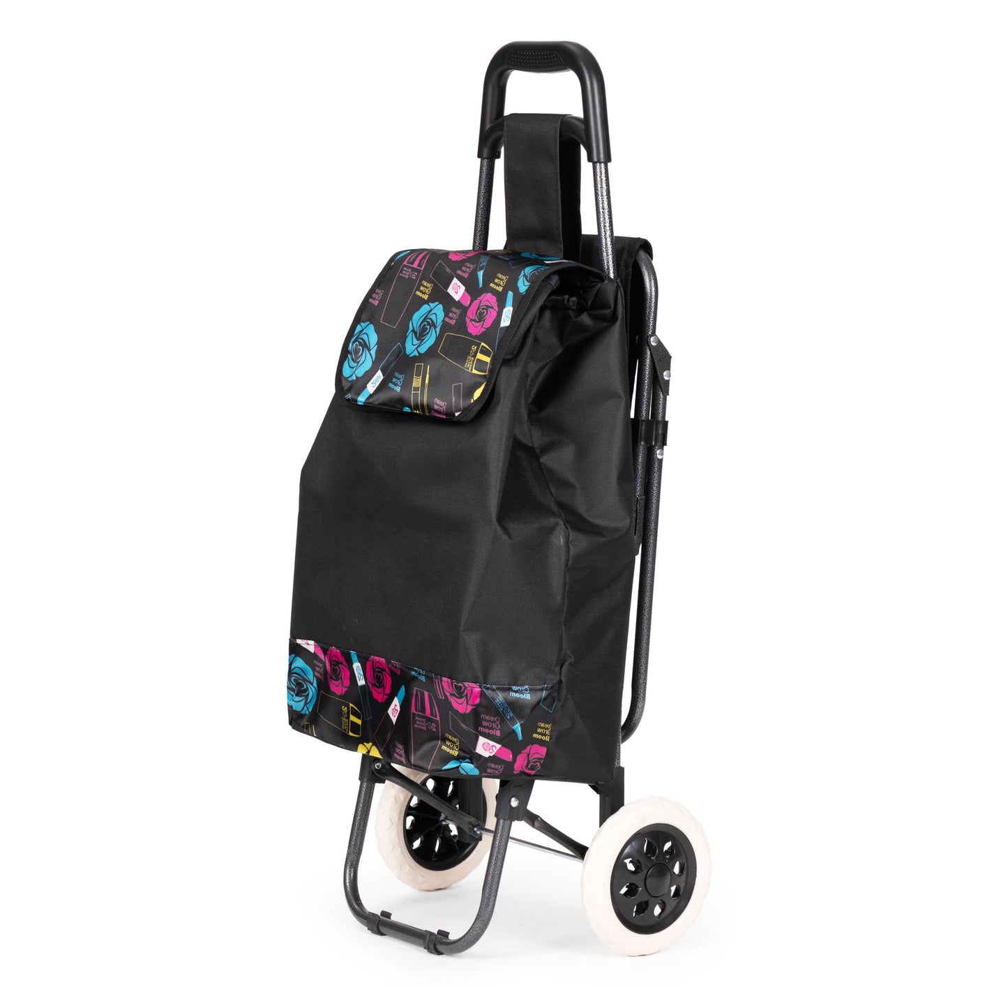 Shopping Trolley with Seat, 30L, Large Wheels, Foldable