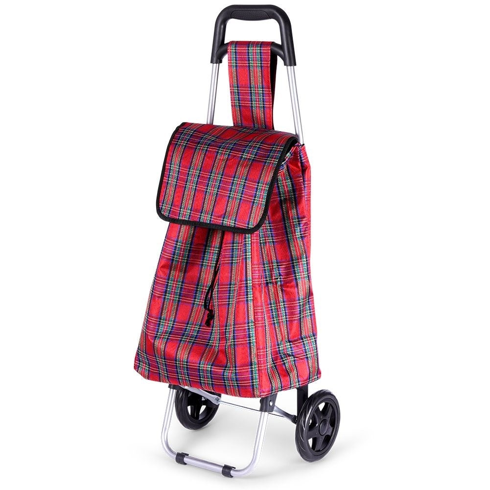 Shopping bag on wheels, easy to use, load capacity 20 kg