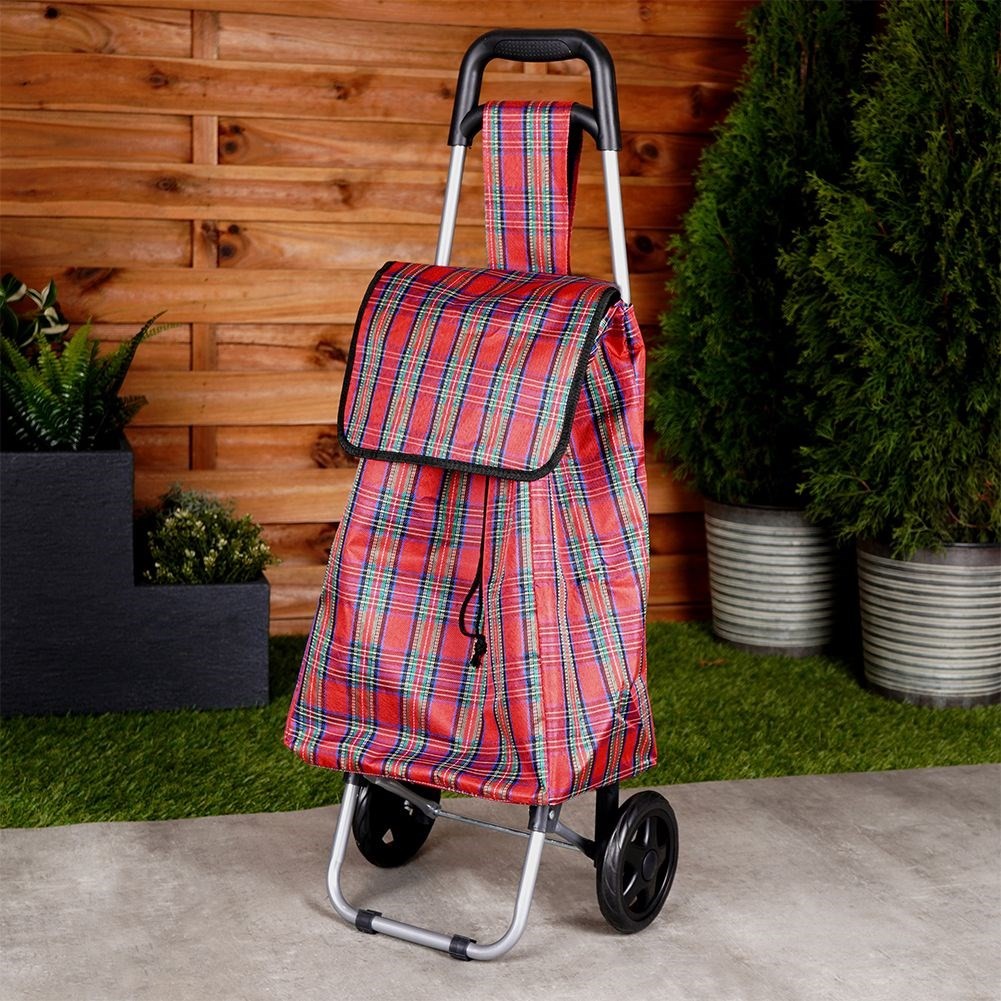 Shopping bag on wheels, easy to use, load capacity 20 kg