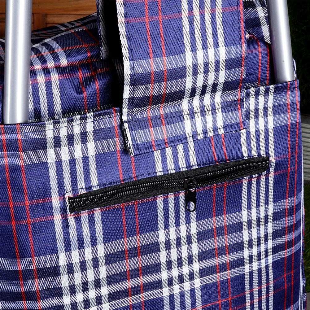 Shopping bag on wheels for heavy purchases, loads 20 kg