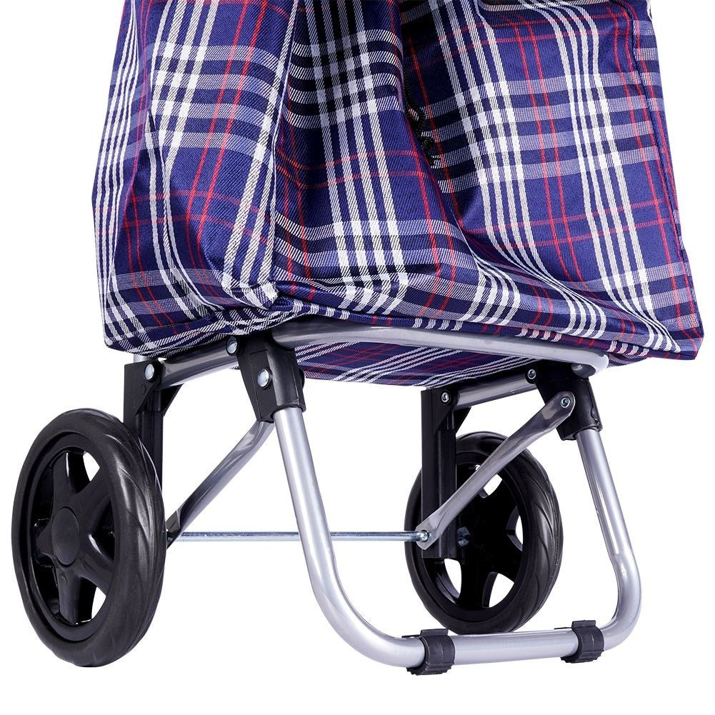 Shopping bag on wheels for heavy purchases, loads 20 kg