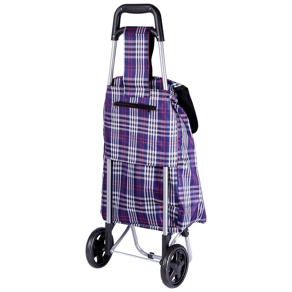 Shopping bag on wheels for heavy purchases, loads 20 kg