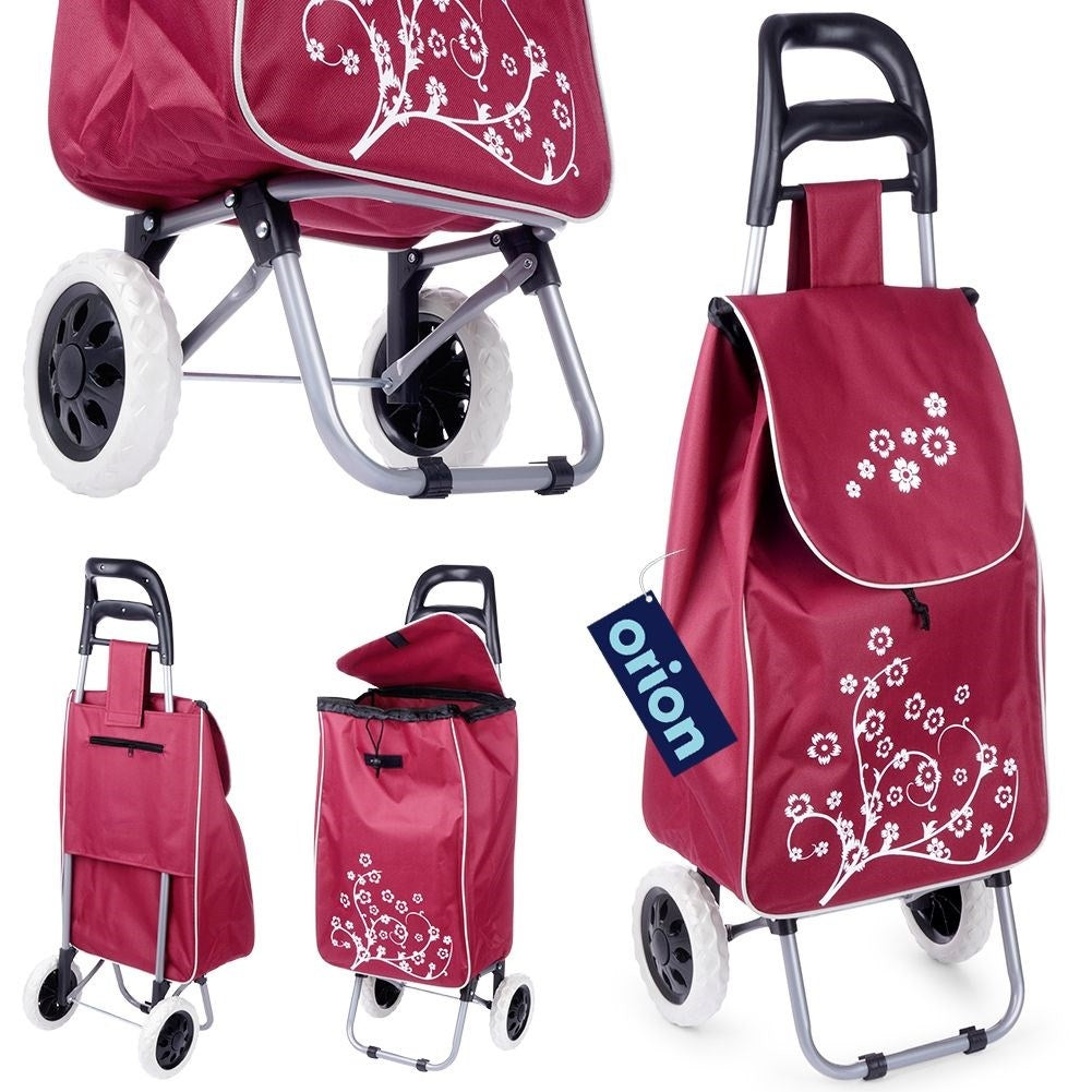 Shopping bag on wheels with large capacity, easy to use