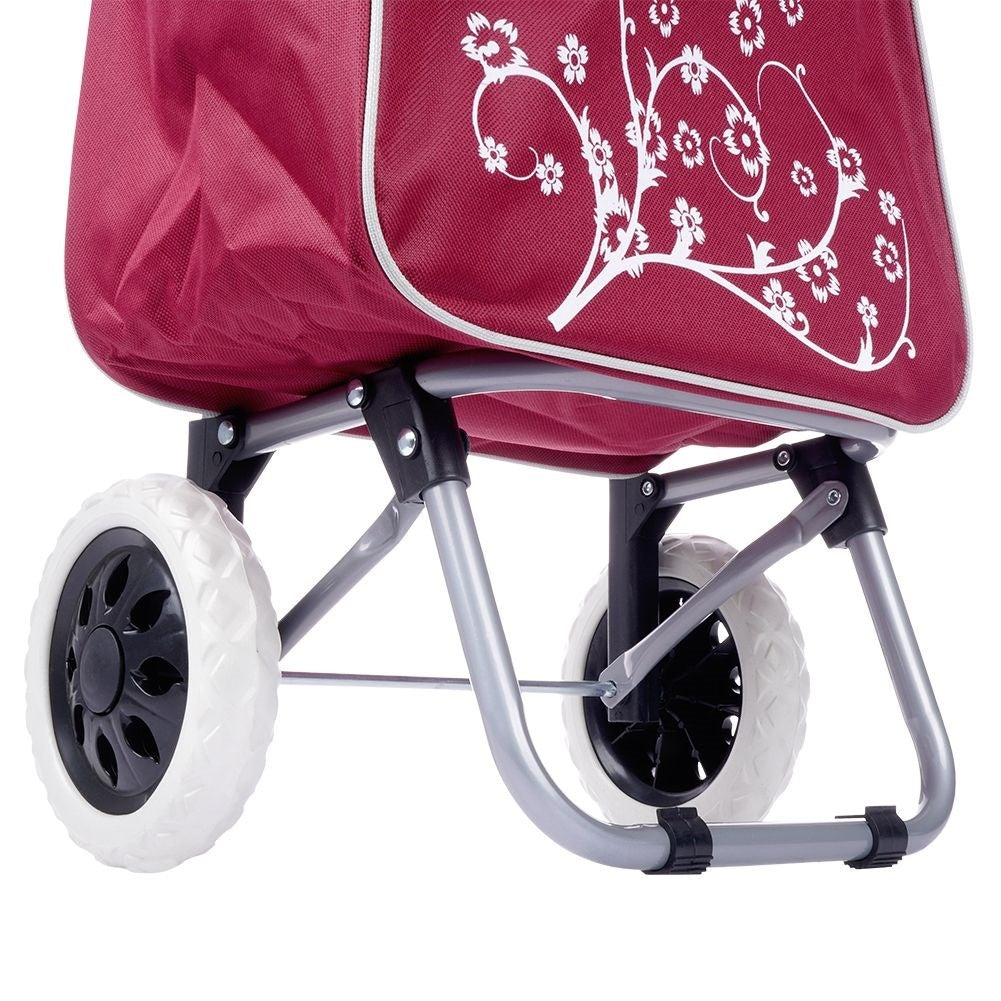 Shopping bag on wheels with large capacity, easy to use