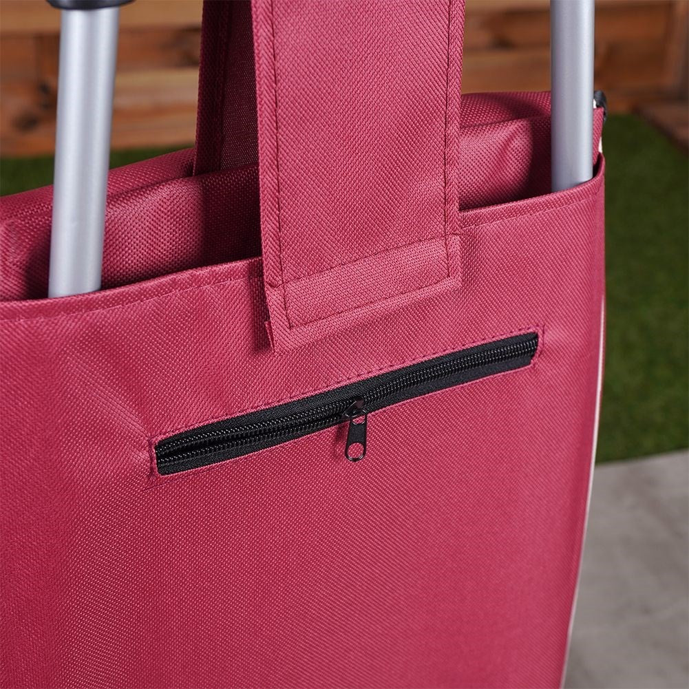 Shopping bag on wheels with large capacity, easy to use