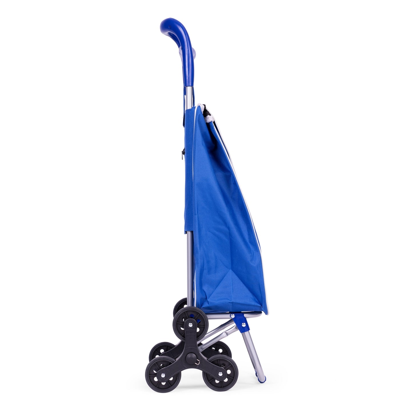 Shopping cart, 25l bag, 6 wheels, metal frame, blue ModernHome