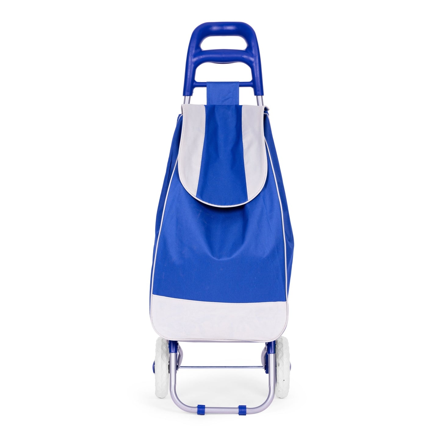 Shopping cart, 25l bag, on wheels, metal frame, rubber wheels, blue ModernHome
