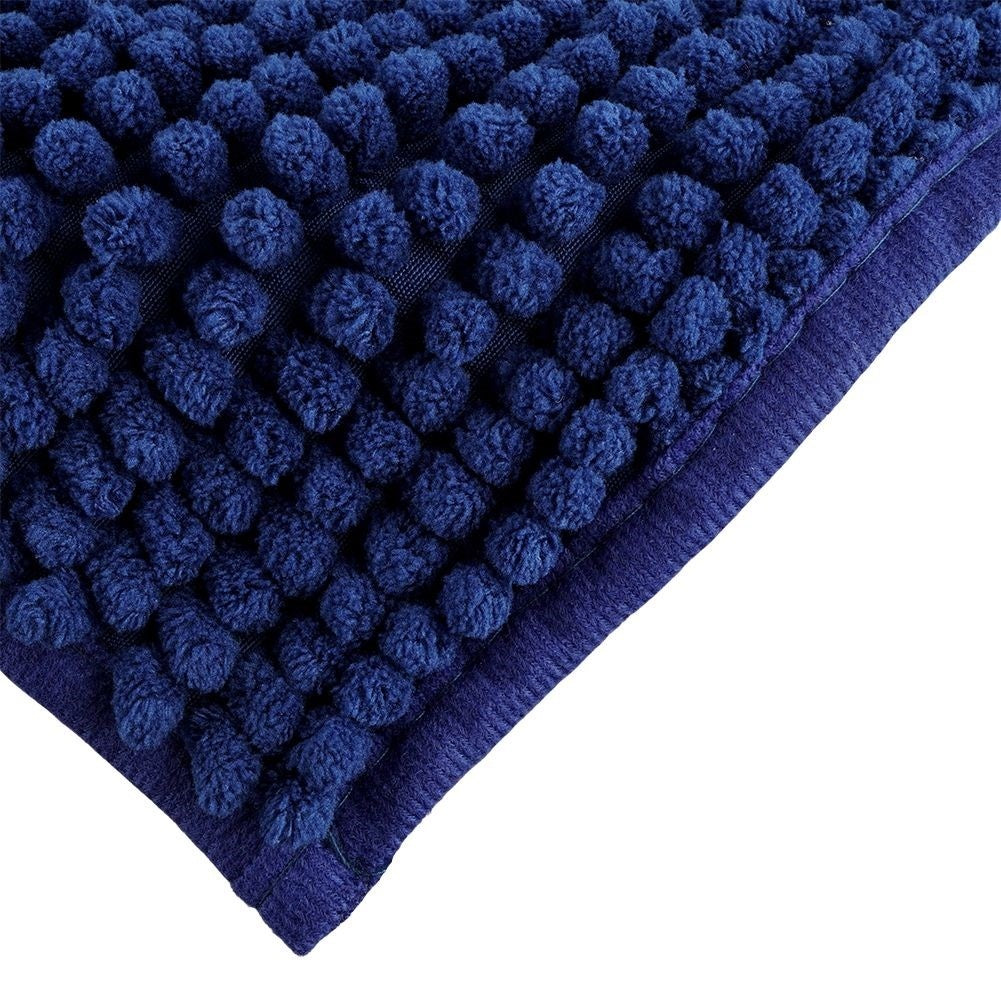 Shower Curtain & Bathroom Rug - Complete Set with 12 Hooks