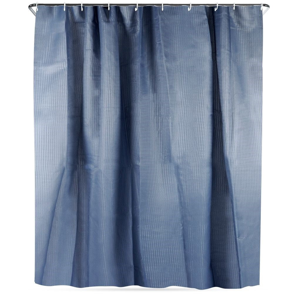 Shower Curtain: Durable protection with 12 hooks for privacy