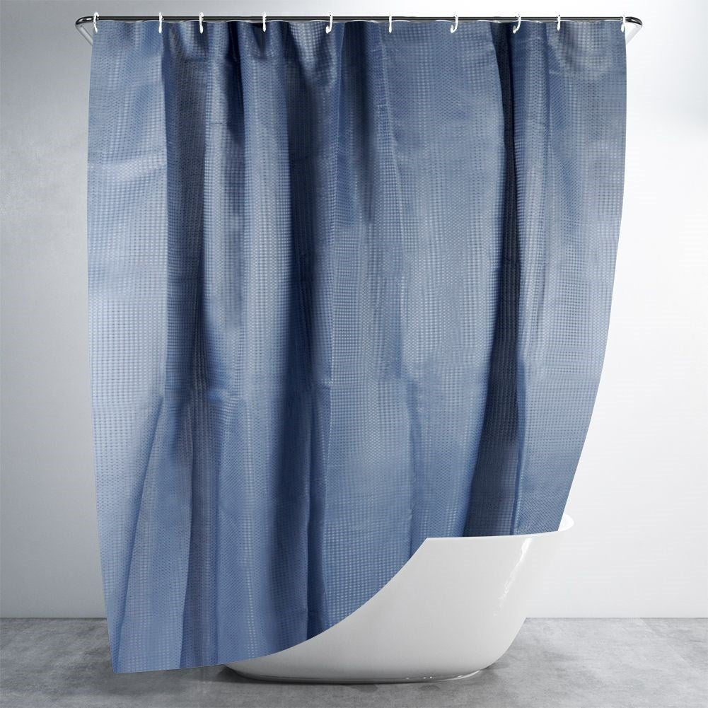 Shower Curtain: Durable protection with 12 hooks for privacy