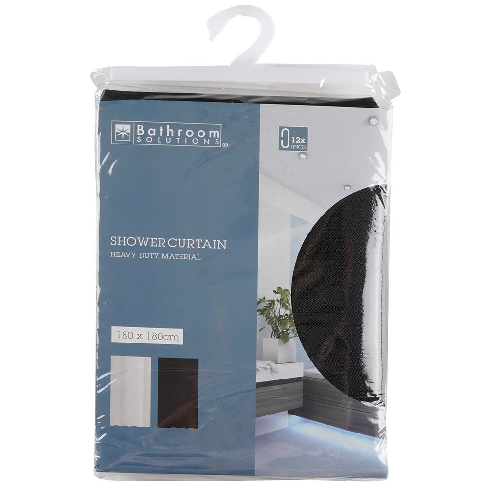 Shower Curtain: Water Protection & Privacy, 12 Hooks Included