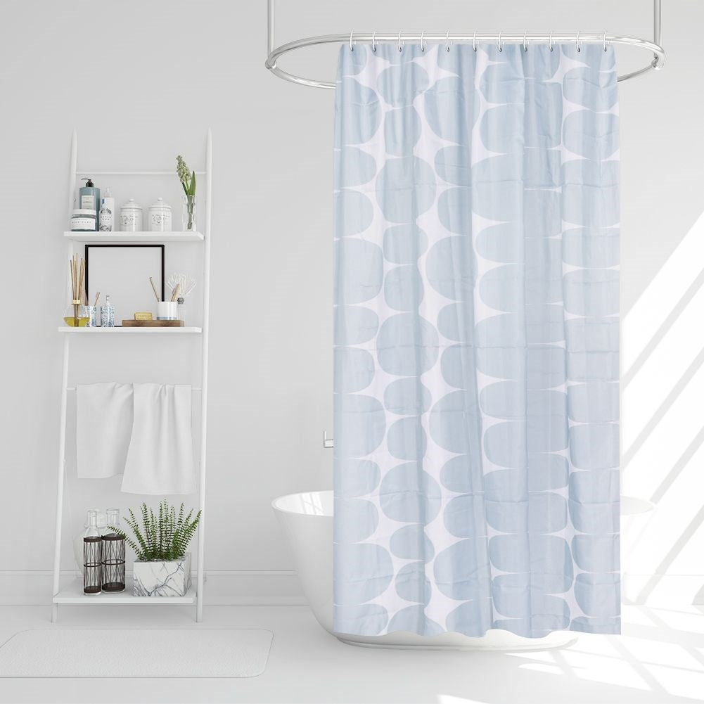 Shower Curtain: Water Protection & Privacy, Durable Material, 12 Hooks
