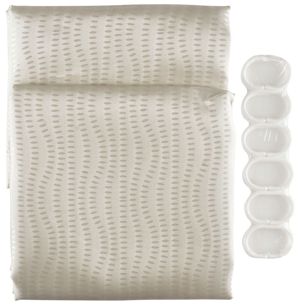 Shower Curtain: Waterproof, Privacy, Durable, 12 Hooks