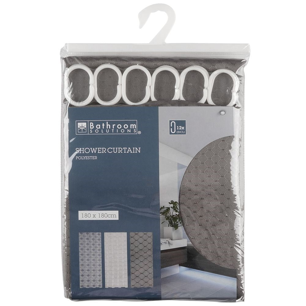 Shower curtain: Durable protection for a dry bathroom