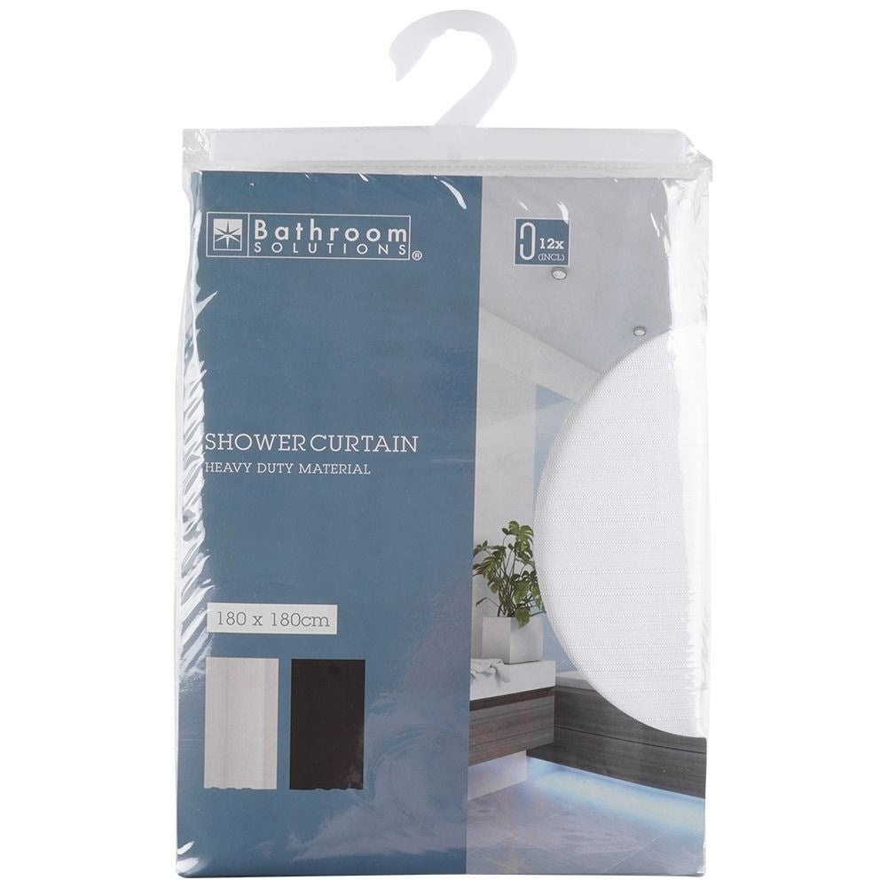 Shower curtain: Water protection, Privacy, Durable, 12 Hooks
