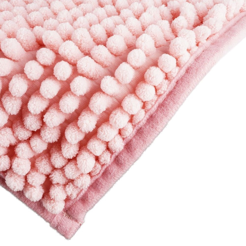 Shower curtain & bathroom mat set - durable material, 12 hooks