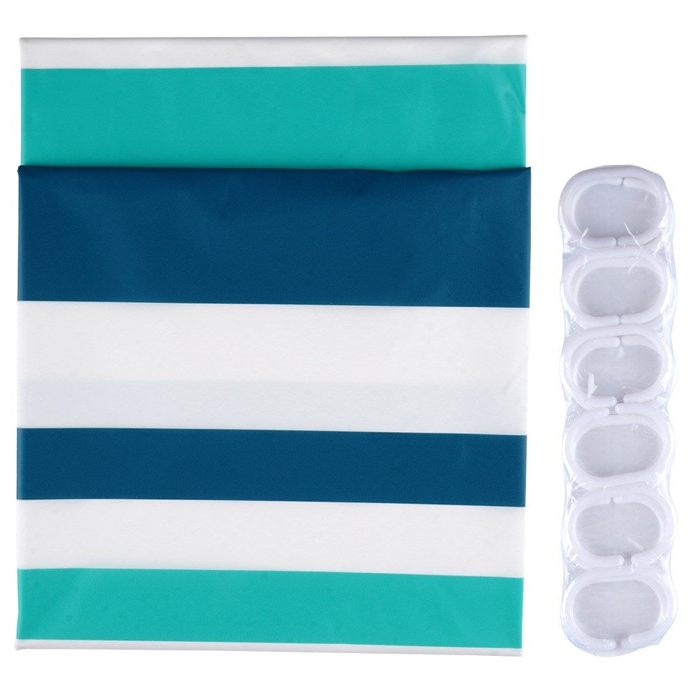 Shower curtain hooks waterproof 180x180 cm