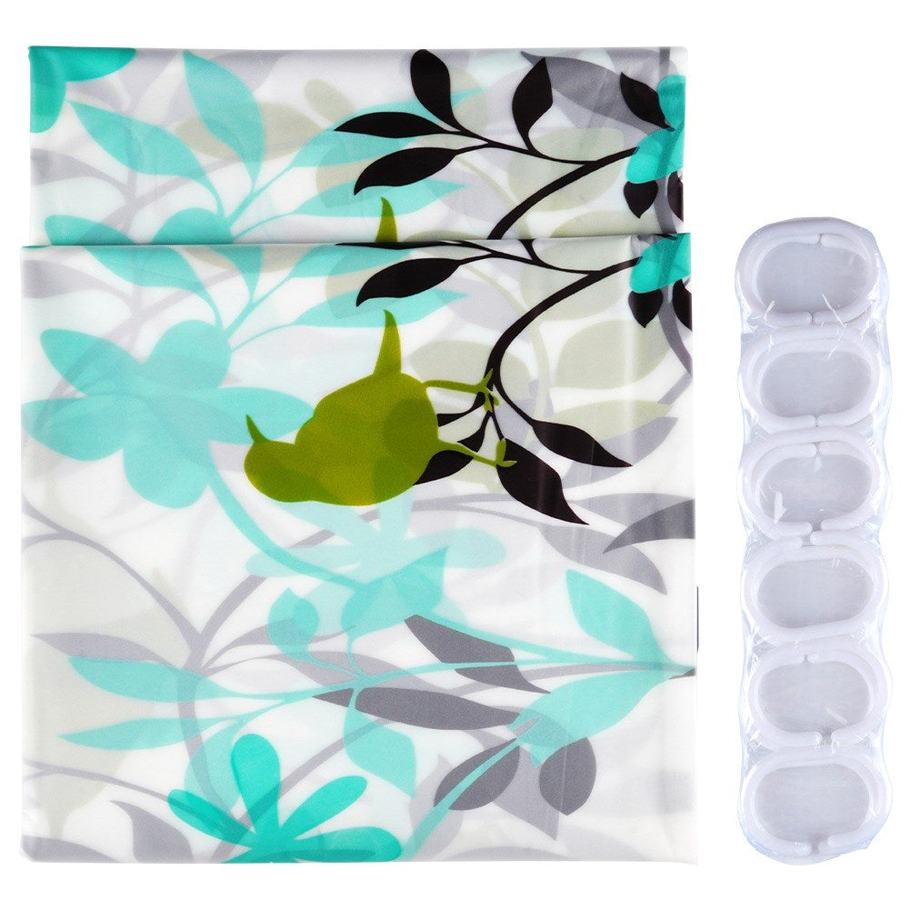 Shower curtain hooks waterproof 180x180 cm