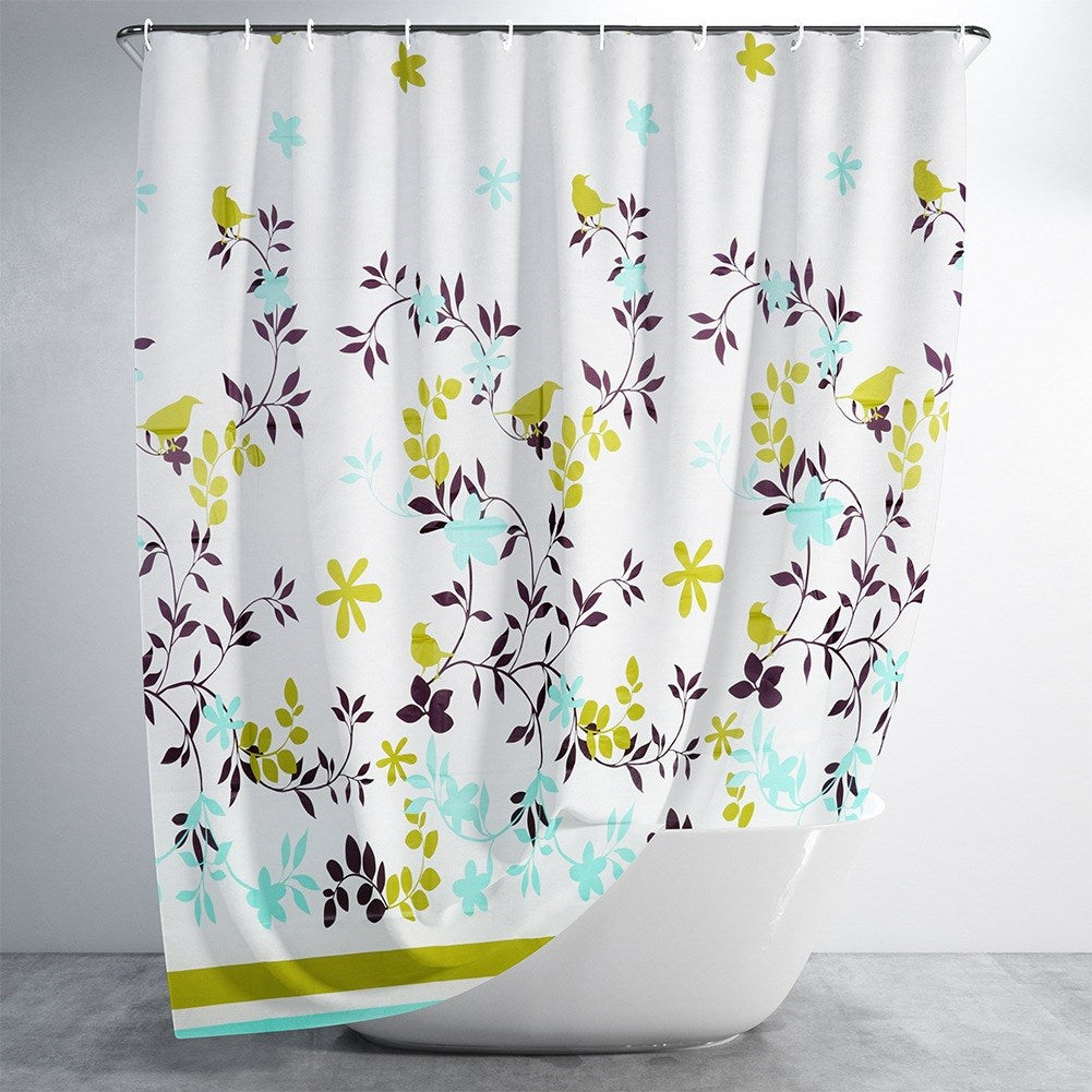 Shower curtain hooks waterproof 180x180 cm