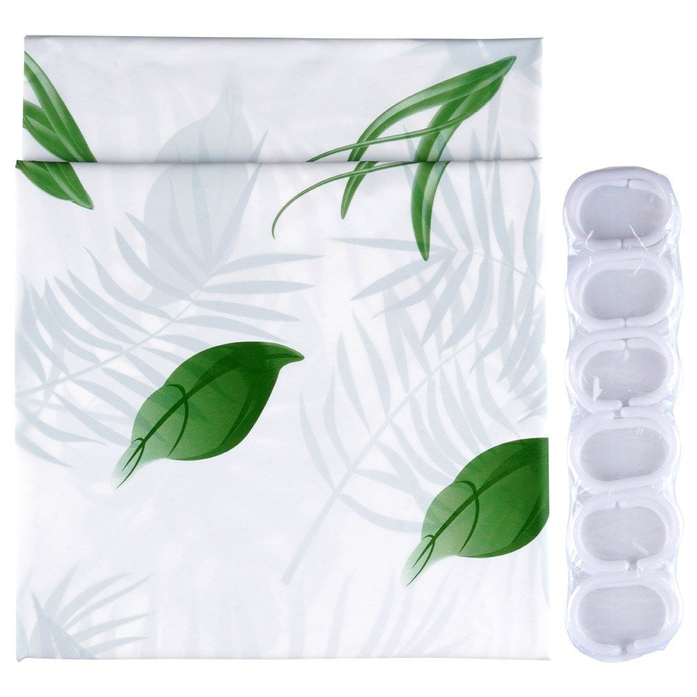 Shower curtain hooks waterproof 180x180 cm