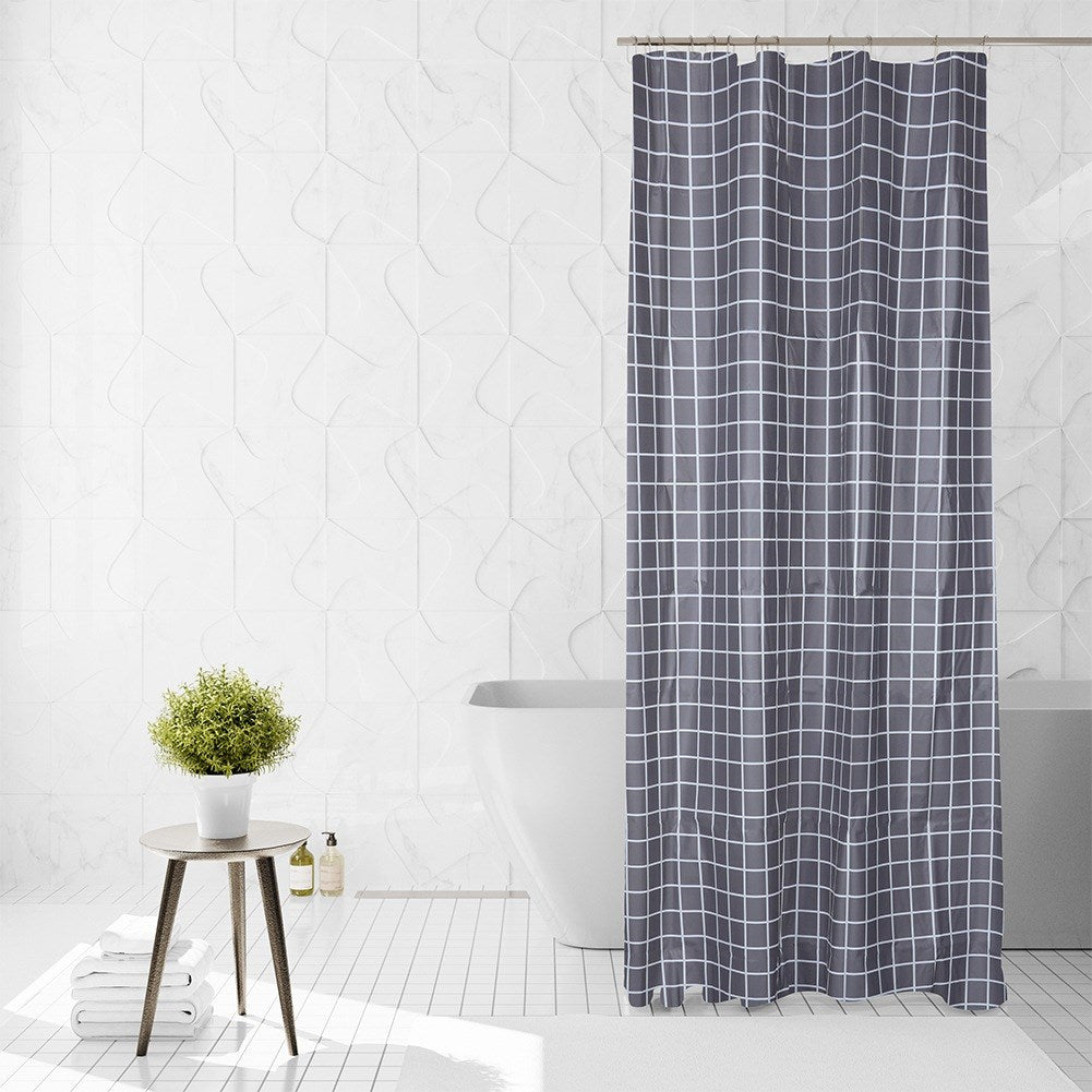 Shower curtain hooks waterproof 180x180 cm