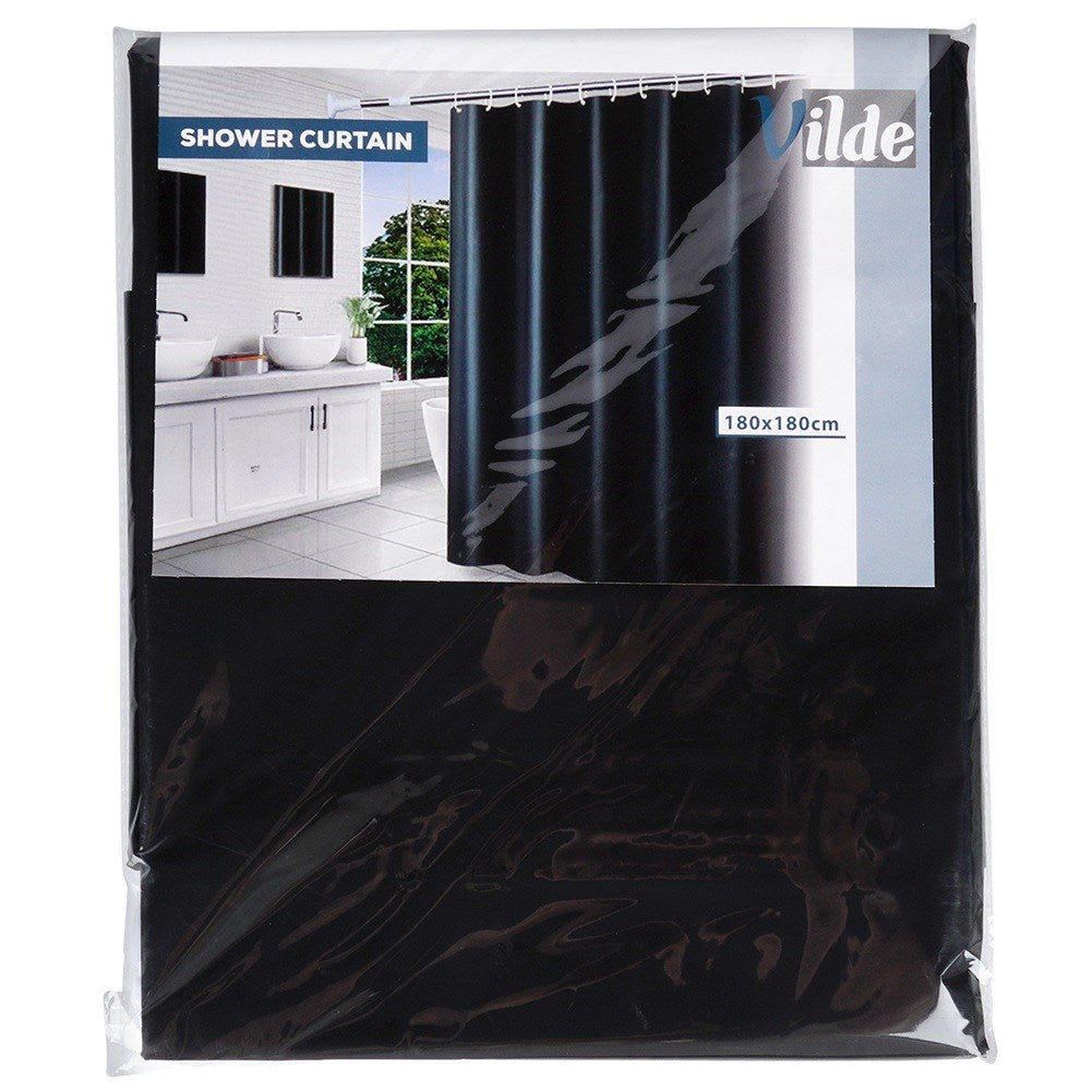 Shower curtain hooks waterproof 180x180 cm