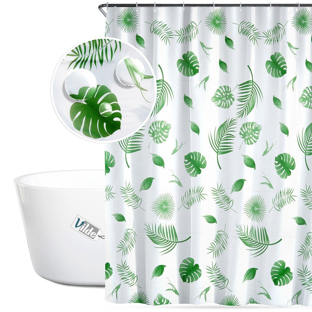 Shower curtain hooks waterproof 180x180 cm