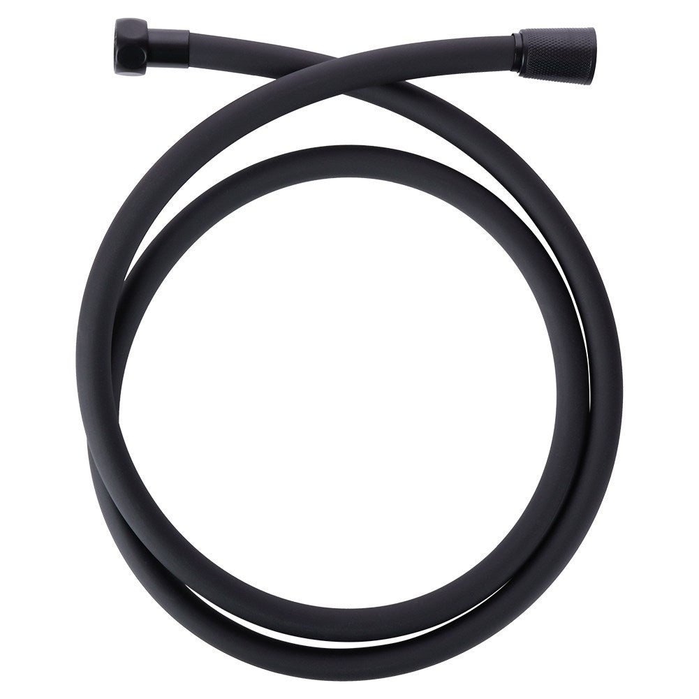 Shower hose, 150 cm, plastic, matt black, standard threads 1/2
