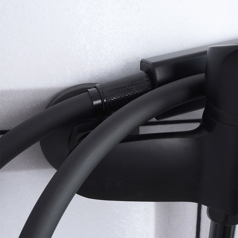 Shower hose, 150 cm, plastic, matt black, standard threads 1/2
