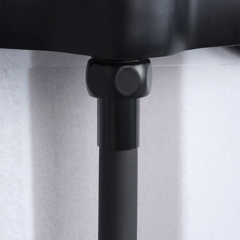 Shower hose, 150 cm, plastic, matt black, standard threads 1/2