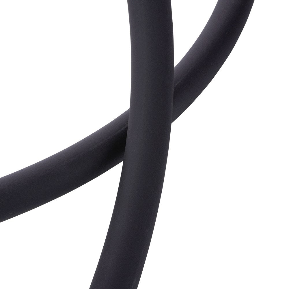 Shower hose, 150 cm, plastic, matt black, standard threads 1/2