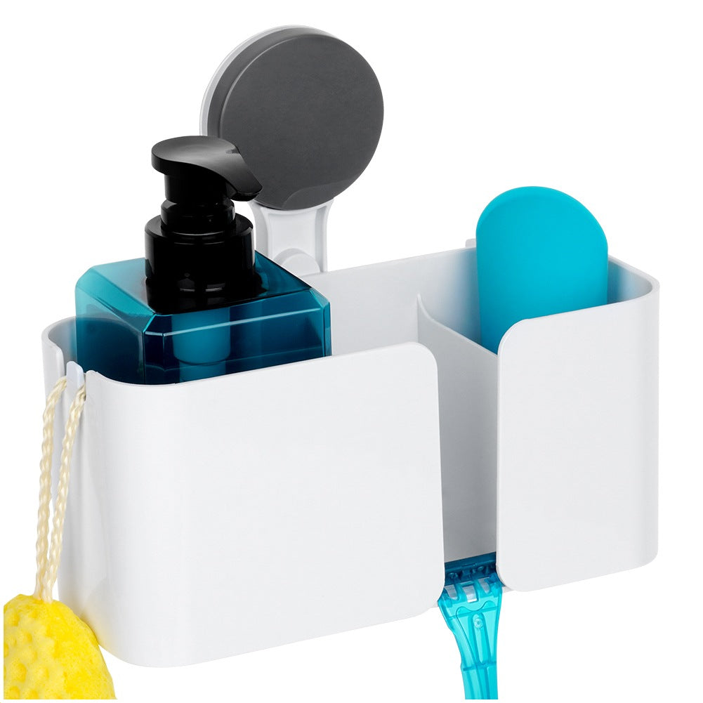Shower shelf with suction cup 21x9x19 cm