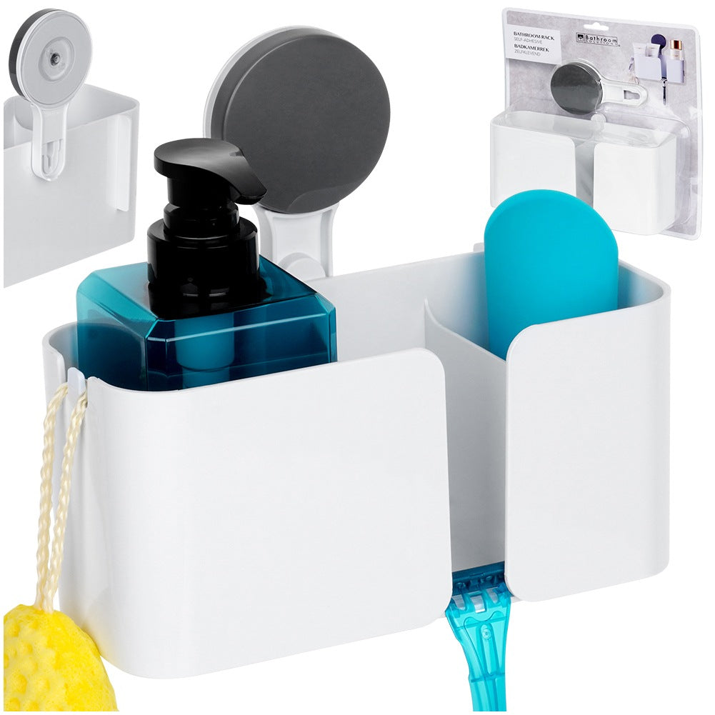 Shower shelf with suction cup 21x9x19 cm