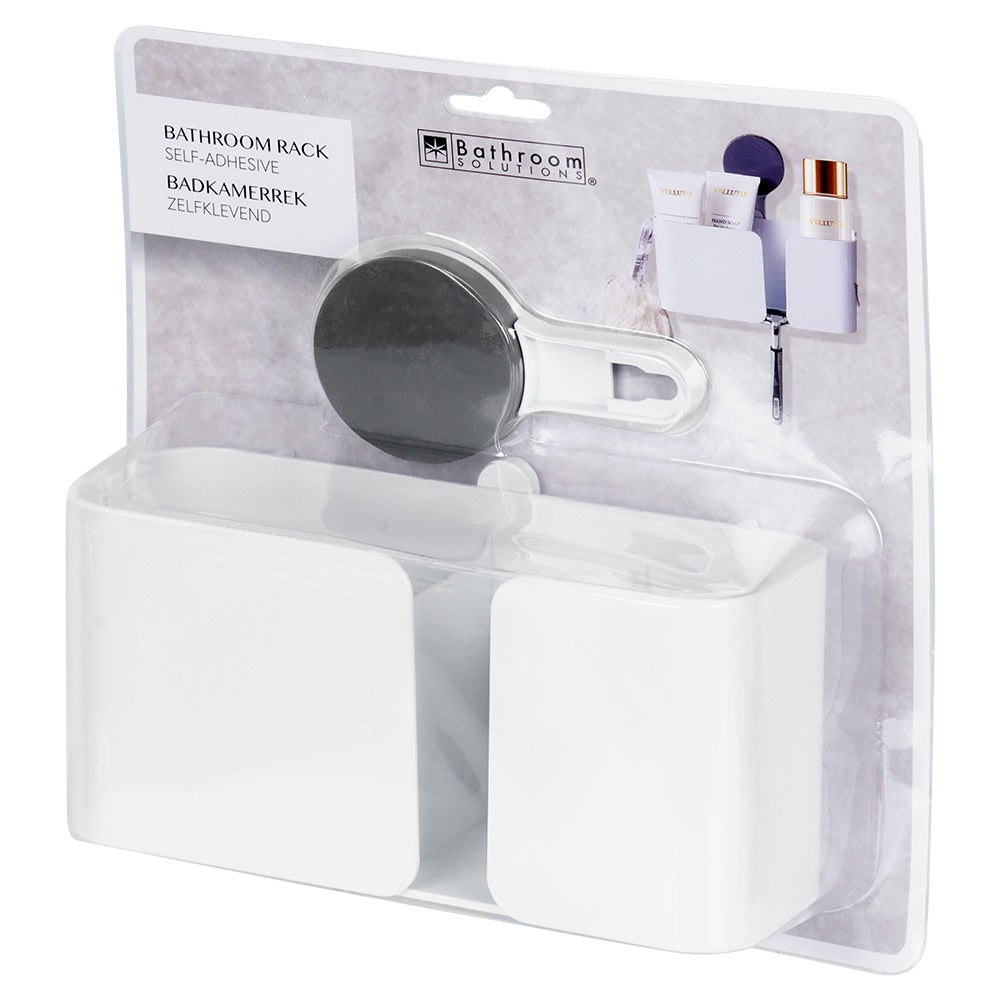 Shower shelf with suction cup 21x9x19 cm