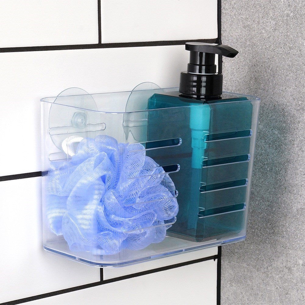 Shower shelf with suction cups 18.5x9x12 cm