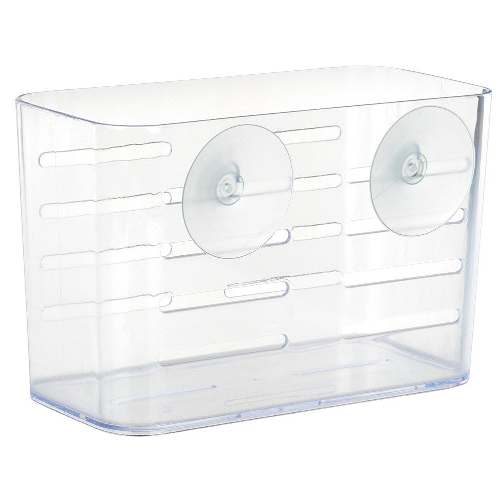 Shower shelf with suction cups 18.5x9x12 cm