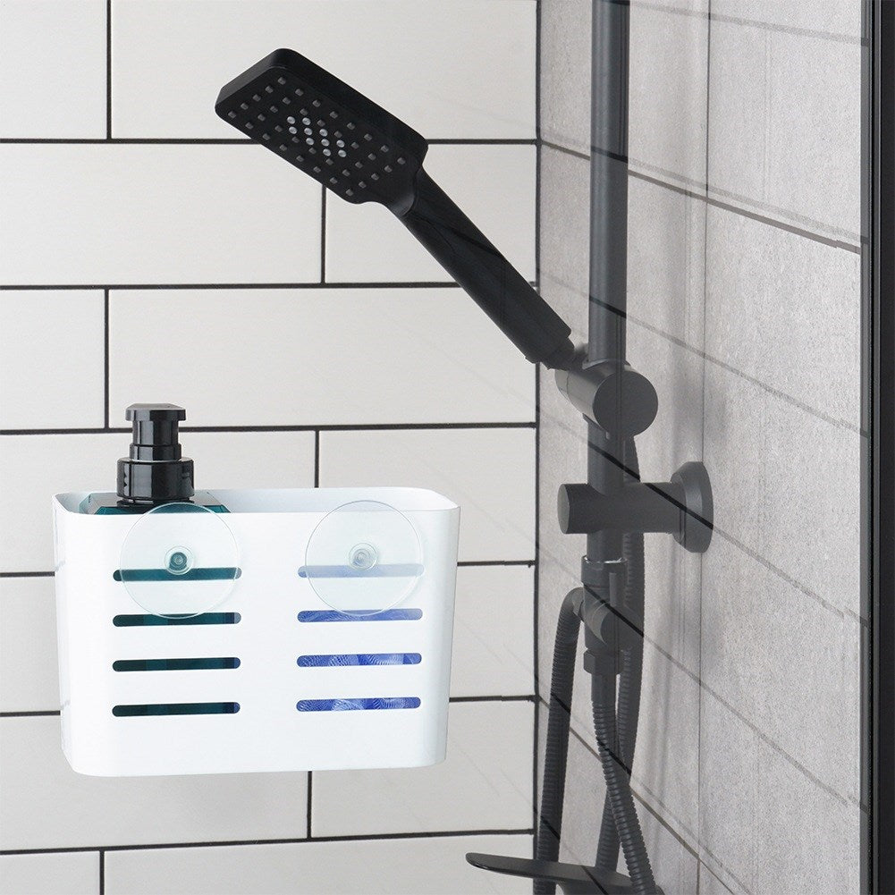 Shower shelf with suction cups 18.5x9x12 cm