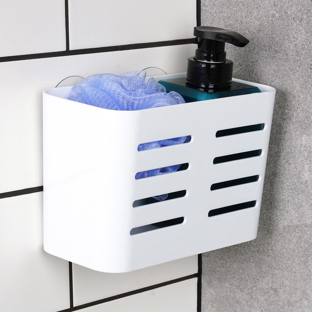 Shower shelf with suction cups 18.5x9x12 cm