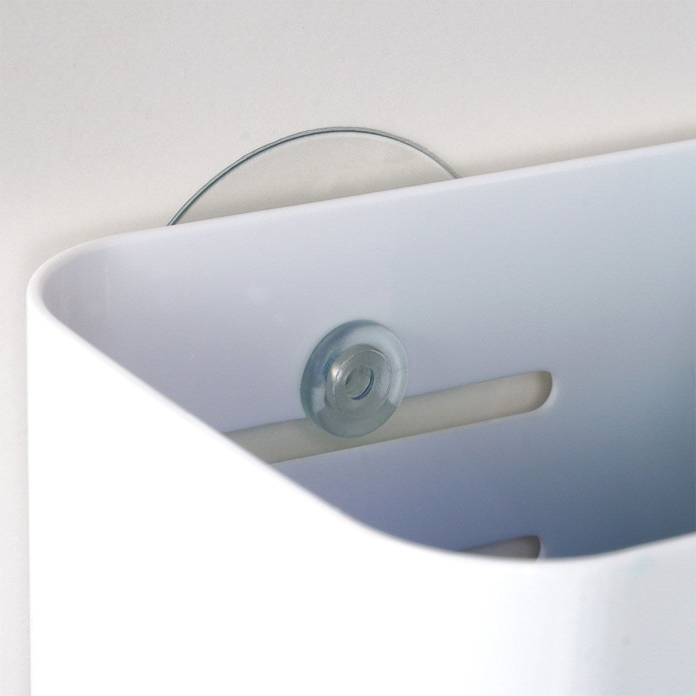Shower shelf with suction cups 18.5x9x12 cm