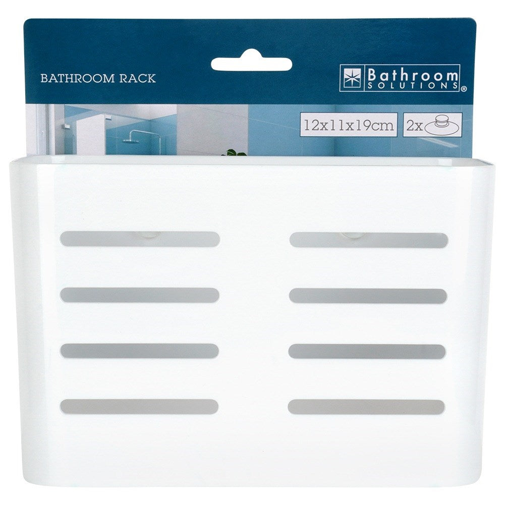 Shower shelf with suction cups 18.5x9x12 cm