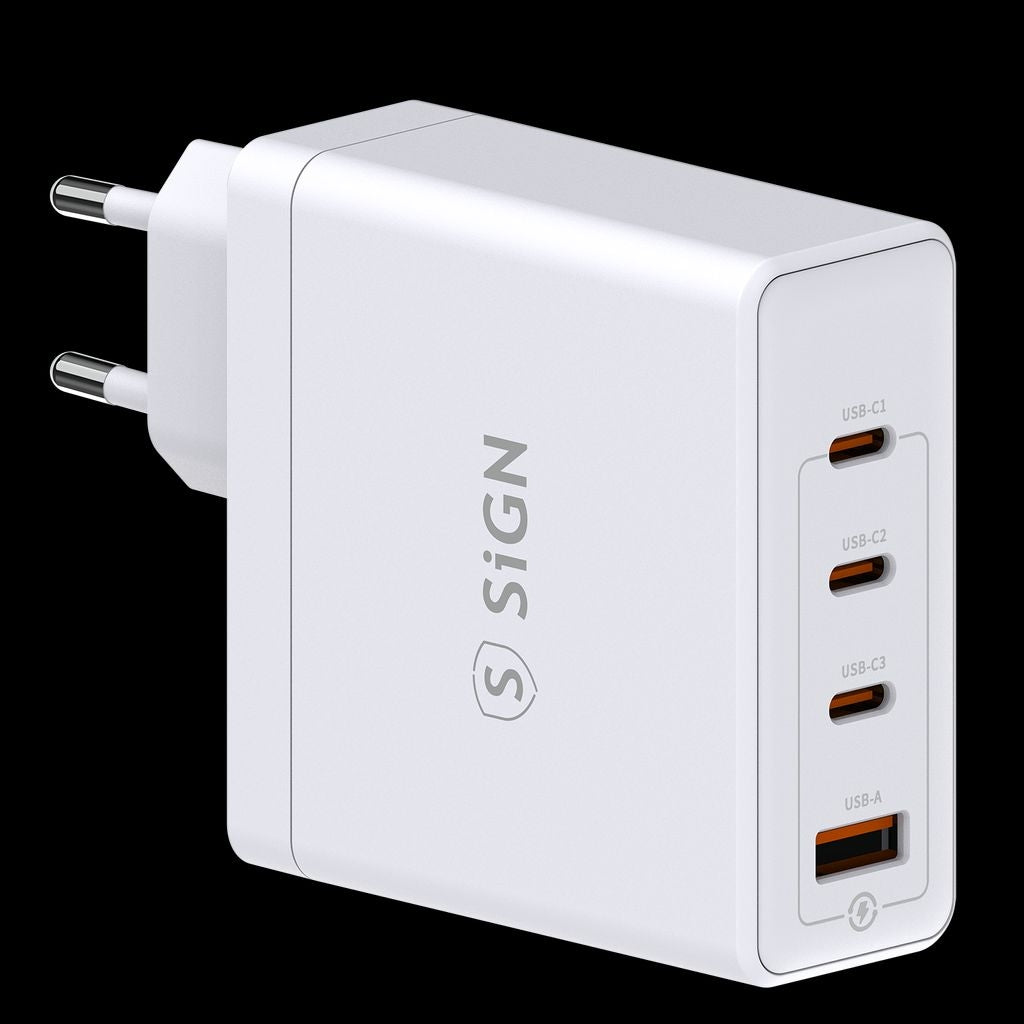 SiGN Fast Charger 140W 3x USB-C / 1x USB-A - White