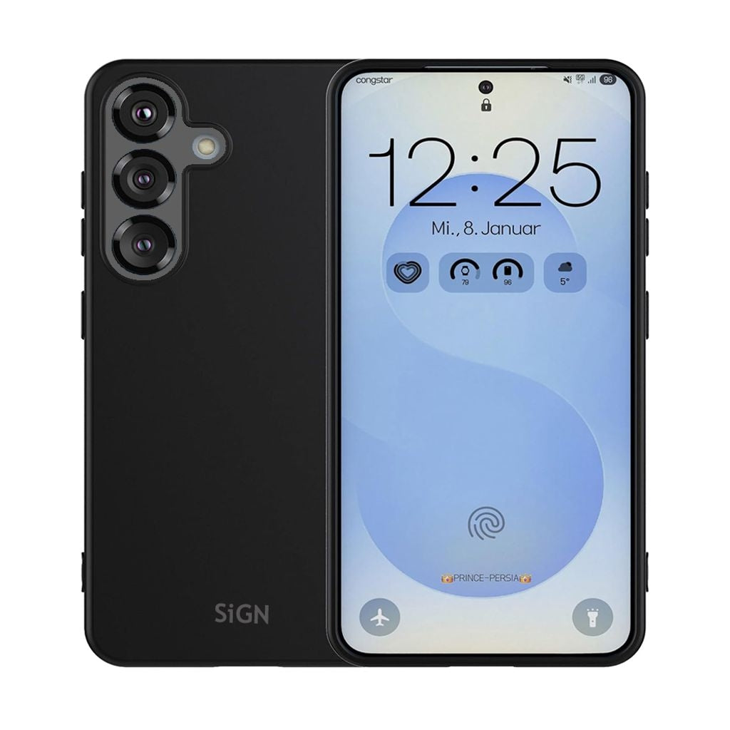 SiGN Liquid Silicone Case for Samsung Galaxy S25 Plus - Black