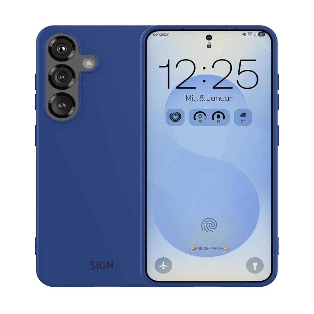 SiGN Liquid Silicone Case for Samsung Galaxy S25 Plus - Blue