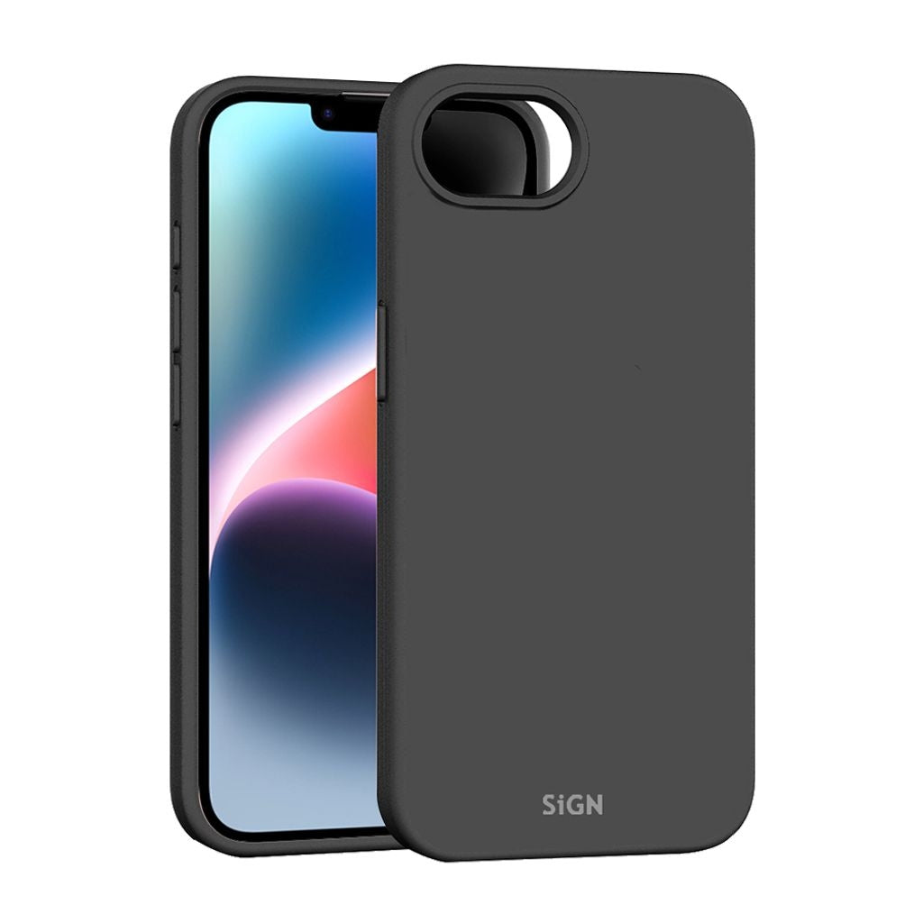 SiGN Liquid Silicone Case for iPhone 16e - Black